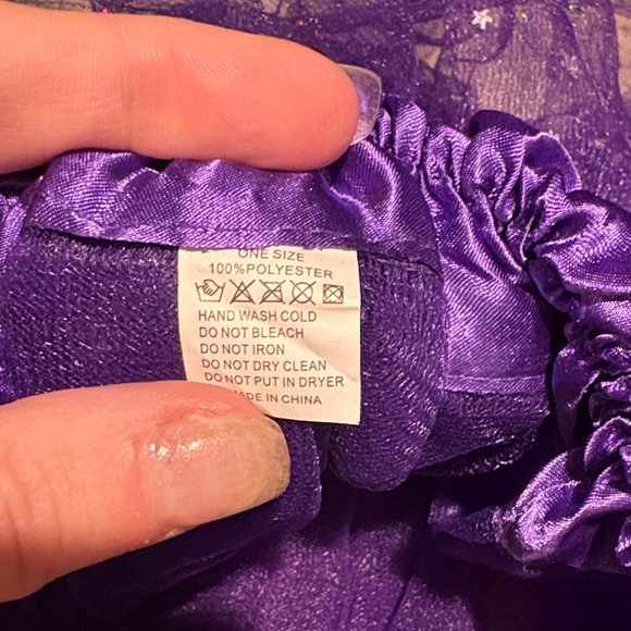 Purple Starry Tulle Skirt - Picture 2 of 3